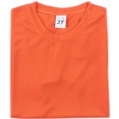 吸濕排汗素面T恤-橘色
